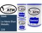 Preview: Saab, Le Mans Blue Metallic, 229: 500ml Lackdose + 500ml Klarlack + 250ml Härter - Set, von ATW Autoteile West.